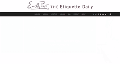 Desktop Screenshot of etiquettedaily.com