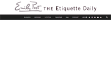 Tablet Screenshot of etiquettedaily.com